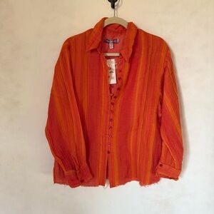 NEW Urban Outfitters Addison Button-Front Blouse - Medium